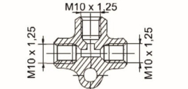 T-stuk M10