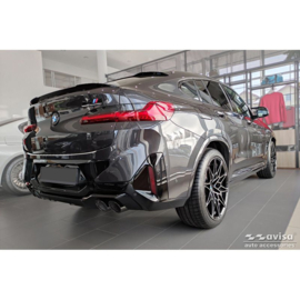 RVS Achterbumperprotector passend voor BMW X4 G02/F98 M Competition Facelift 2021- 'Ribs'