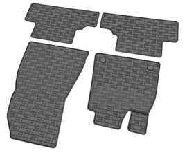 CIKCAR Rubber matten passend voor Renault R5 E-Tech 2024- & Nissan Micra VI EV 2025- & Alpine A290 EV 2024- (4-delig + montagesysteem)