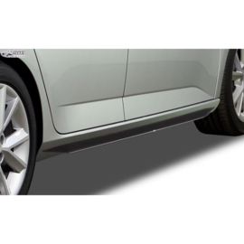 Sideskirts 'Slim' passend voor Skoda Fabia III HB/Kombi (NJ) 2014- (ABS zwart glanzend)