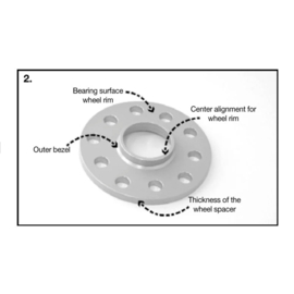 H&R DR-Systeem Spoorverbrederset 6mm per as - Steekmaat 5x110 - Naaf 65,0mm - Boutmaat M12x1,25 - passend voor Cadillac/Opel