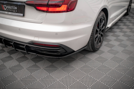 Maxton Design ZIJSPLITTERS ACHTER AUDI A4 B9 FACELIFT Gloss Black