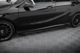 Maxton Design Street Pro Sideskirts Diffusers + Flaps Mercedes-Benz A AMG-Line W176 Facelift