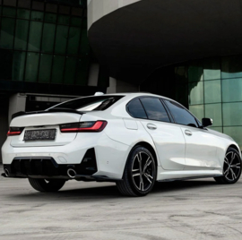 Oneway Set Sideskirts passend voor BMW 3-Serie G20/G21 M-Pack/M340i 2018-2022 & 2022- - Glanzend zwart