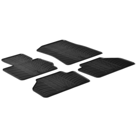 Rubbermatten passend voor BMW X3 (F25) 2010-2017 (T profiel 4-delig + montageclips)