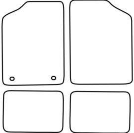 AutoStyle Automatten passend voor Volkswagen Golf I 1974-1983