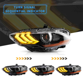 VLAND LED RGB-koplampen voor Ford Mustang 2018-2023 Aftermarket-koplampen
