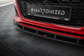 Maxton Design VOORSPLITTER V.2 AUDI RS4 B9 FACELIFT Gloss Black