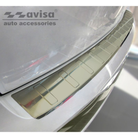 Titanium RVS Achterbumperprotector passend voor BMW X7 (G07) 2019- met M-Pakket 'Ribs'