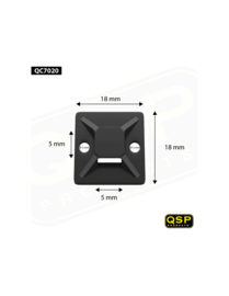 QSP zelfklevende houder voor Tie-wrap (20x20mm)