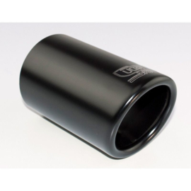 Ulter Sport Uitlaatsierstuk - Rond Ø70mm - Lengte 120mm - Montage 40-60mm - Zwart RVS