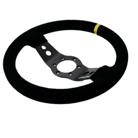 Simoni Racing Universeel Sportstuur Rally - Zwart Suède - Diameter 320mm
