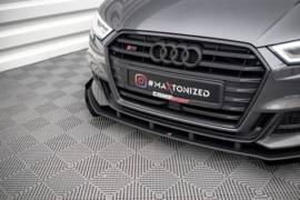 Maxton Design STREET PRO VOORSPLITTER V.1 + KLEPPEN AUDI S3 / A3 S-LINE SPORTBACK 8V FACELIFT