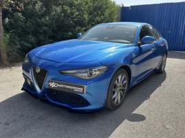 Motordrome Voorspoiler passend voor Alfa Romeo Giulia Veloce 2015- (ABS Glanzend zwart)