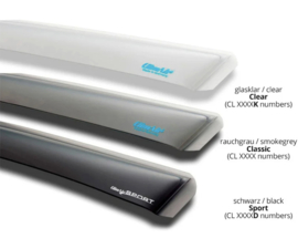 ClimAir Zijwindschermen Master Helder (achter) passend voor Audi A3 (8Y) Sedan 2020-