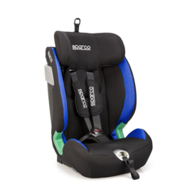 Sparco kinderstoel SK5000I (Isofix) Zwart/Blauw i-Size 76-150cm (ECE-R129/03)