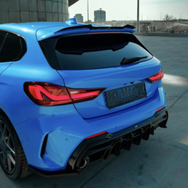 Oneway Dakspoiler (Cap) passend voor BMW 1-Serie F40 M-Pack/M135i 2019- - Glanzend zwart