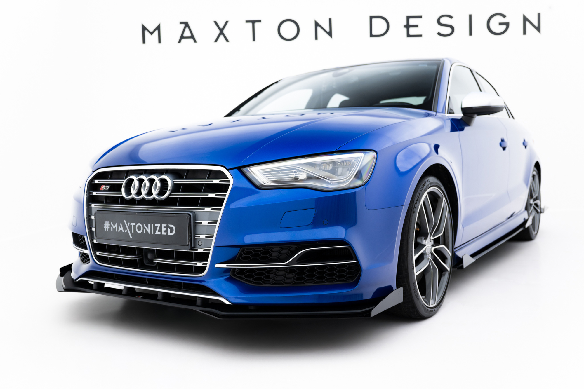 Maxton Design STREET PRO VOORSPLITTER + KLEPPEN AUDI S3 / A3 S-LINE SEDAN 8V