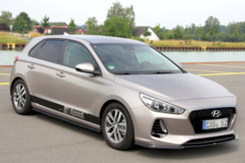 Maxton Design FRONT SPLITTER V.1 HYUNDAI I30 MK3 HATCHBACK Gloss Black