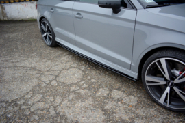 Maxton Design SIDESKIRTS DIFFUSERS AUDI RS3 8V FL SEDAN Gloss Black