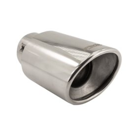 Simoni Racing uitlaatsierstuk ovaal schuin Inox 122x117xL210mm - Montage ->77mm