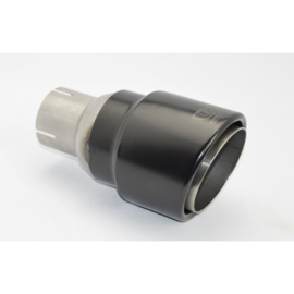 Ulter Sport Uitlaatsierstuk - 'Dual-Wall' Rond Ø101mm RS - Lengte 170mm - Montage ->55mm - RVS Zwart