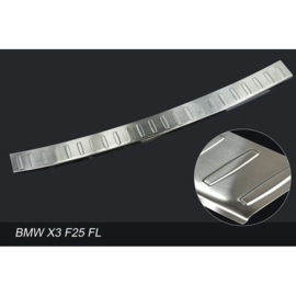 RVS Achterbumperprotector passend voor BMW X3 F25 Facelift 2014-2017