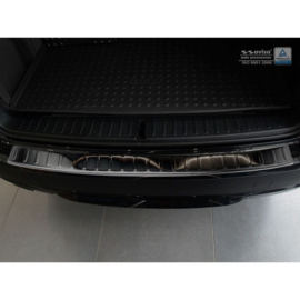 Zwart RVS Achterbumperprotector passend voor BMW X3 F25 2010-2014 incl. M-Sport 'Ribs'