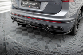 Maxton Design Achtersplitter (met verticale stangen) Volkswagen Tiguan Allspace R-Line Mk2 Facelift