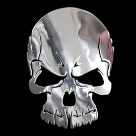 Nikkel Sticker 'Skull' - 39x50mm