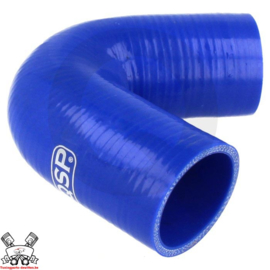 Silicone bocht 135° Blauw (keuze uit diverse binnendiameters)