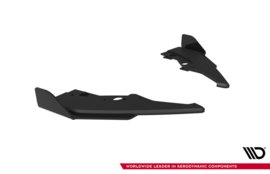 Maxton Design Street Pro Achterzijde Splitters V.2 + Flappen BMW 1 M-Pack F70 + BMW M135i F70