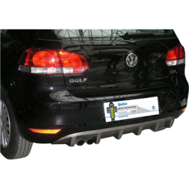 Achterbumperskirt (Diffuser) passend voor Volkswagen Golf VI 3/5-deurs 2008-2012 (ABS)