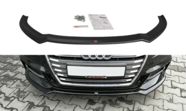 Maxton Design VOORSPLITTER V.2 AUDI S3 / A3 S-LINE 8V FL SEDAN Gloss Black