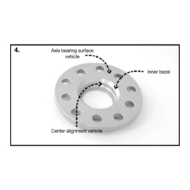 H&R DRS-Systeem Spoorverbrederset 30mm per as - Steekmaat 5x108 - Naaf 63,3mm - Boutmaat M12x1,5 - passend voor Ford/Volvo - Zwart