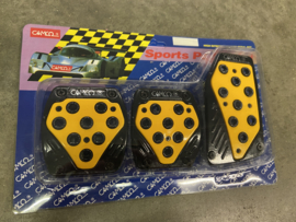 Camco Pedal Set Yellow/Black Universeel