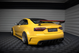 Maxton Design Carbon Spoiler Met Externe Beugels Staanders + LED Audi A5 Coupé 8T