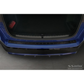 Echt 3D Carbon Achterbumperprotector passend voor BMW X1 met M-Pakket (U11) 2022- 'Ribs'