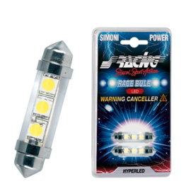 Simoni Racing Festoon 3-LED Canbus Lampen - 36mm - Superwhite- Set à 2 stuks