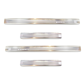 Zilver RVS Instaplijsten passend voor Volkswagen Passat 3C 2005-2010 & FL 2011-2014 - 'Special Edition' - 4-delig