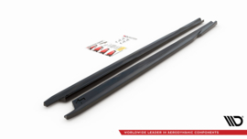 Maxton Design SIDESKIRTS DIFFUSERS SKODA FABIA MK3 Gloss Black