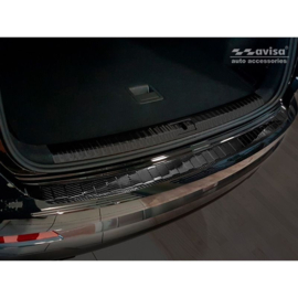 Echt 3D Carbon Achterbumperprotector passend voor Audi Q3 II 2019- incl. S-Line 'Ribs'