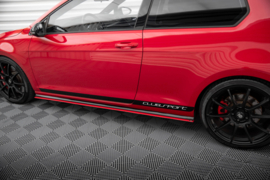 Maxton Design ZIJKANTEN DIFFUSERS VW GOLF Mk7 GTI CLUBSPORT Red