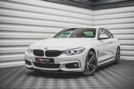 Maxton Design FRONT SPLITTER V.2 voor V.2 BMW 4 Coupé / Gran Coupé / Cabrio M-Pack F32 / F36 / F33