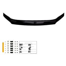 Oneway Motorkapbeschermer (steenslagcover) passend voor Volkswagen Crafter MK2 2016- & MAN TGE MK1 PreFacelift 2016- – Glanzend zwart
