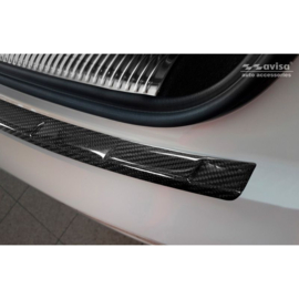 Echt 3D Carbon Achterbumperprotector passend voor Audi Q5 (FY) 2017-2020 & FL 2020-