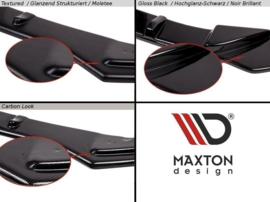 Maxton Design ZIJSPLITTERS ACHTER AUDI S3 / A3 S-LINE 8V HATCHBACK / SPORTBACK Gloss Black