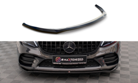 Maxton Design Frontsplitter V.1 Mercedes-Benz C AMG Line Sedan / Coupé / Stationwagen W205 / C205 / S205 Facelift