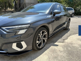 Motordrome Set sideskirts passend voor Audi A3 (8Y) 2020- (ABS Glanzend zwart)