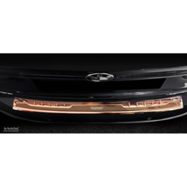 RVS Achterbumperprotector 'Deluxe' passend voor BMW X1 F48 2015-2022 'Performance' Koper/Koper Carbon